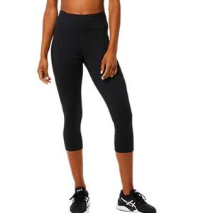 Asics Women's Athletic Capri Black Workout Leggings Size Small